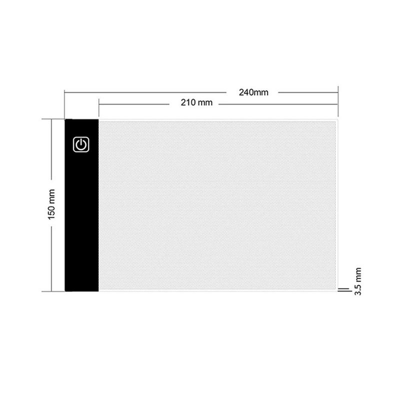 In stock A3A4 copy table calligraphy copying table with light-emitting board LED copy table manufacturer for hand-copied newspapers and anime translucent board